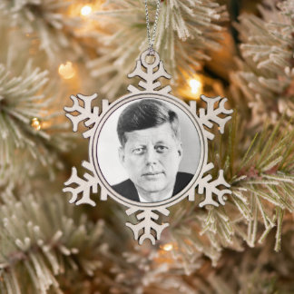 Adorno De Peltre Tipo Copo De Nieve Foto Presidencial del Presidente Estadounidense Jo