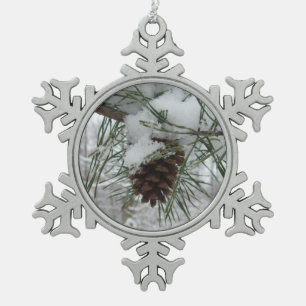 Adorno De Peltre Tipo Copo De Nieve Fotografía de la naturaleza del invierno de la ram