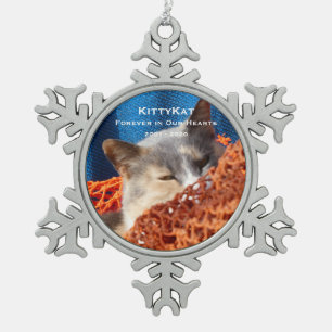 Adorno De Peltre Tipo Copo De Nieve Fotos de perro o gato Mascota