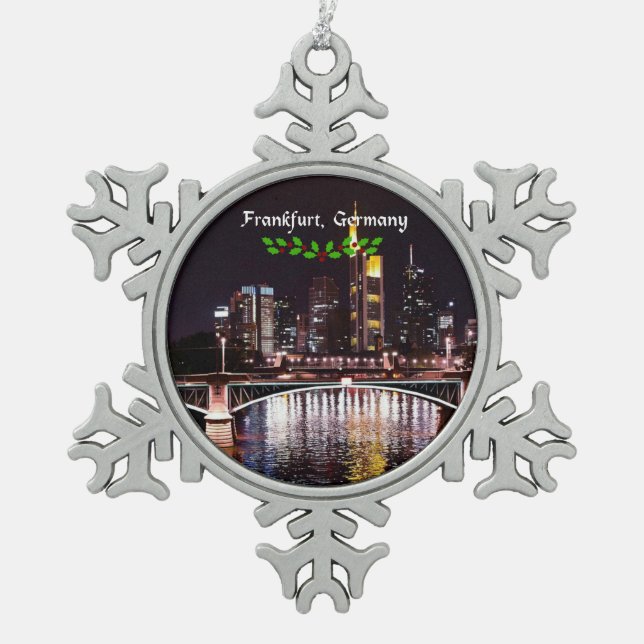 Adorno De Peltre Tipo Copo De Nieve Frankfurt, Alemania (Anverso)