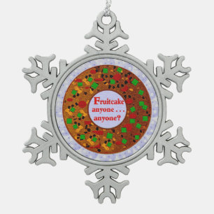 Adorno De Peltre Tipo Copo De Nieve Fruitcake
