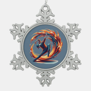 Adorno De Peltre Tipo Copo De Nieve Fuego callejero de ruptura con energía urbana