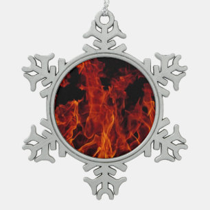 Adorno De Peltre Tipo Copo De Nieve Fuego y llamas