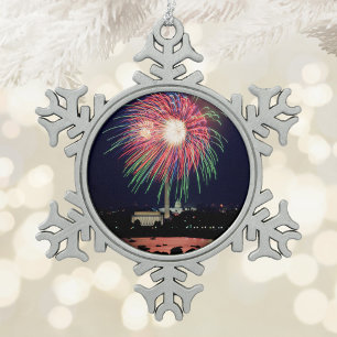 Adorno De Peltre Tipo Copo De Nieve Fuegos artificiales