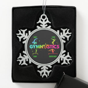 Adorno De Peltre Tipo Copo De Nieve Gimnasia femenina barras viga salto suelo