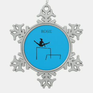 ADORNO DE PELTRE TIPO COPO DE NIEVE GIMNASTICS DE GIMNASIA DE MADERA.
