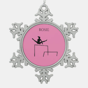 ADORNO DE PELTRE TIPO COPO DE NIEVE GIMNASTICS DE GIMNASIA DE MADERA.