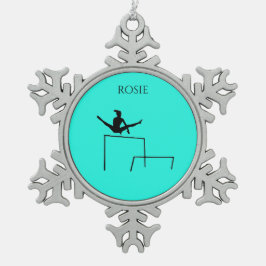 ADORNO DE PELTRE TIPO COPO DE NIEVE GIMNASTICS DE GIMNASIA DE MADERA.