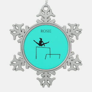 ADORNO DE PELTRE TIPO COPO DE NIEVE GIMNASTICS DE GIMNASIA DE MADERA.