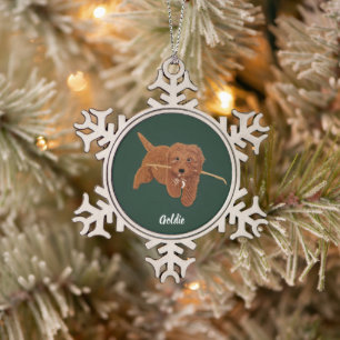 Adorno De Peltre Tipo Copo De Nieve Goldie Doodle