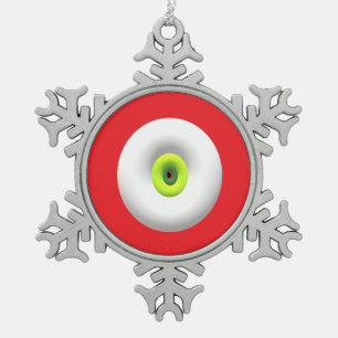 Adorno De Peltre Tipo Copo De Nieve gráficos de estilo globo rojo verde blanco muy mod