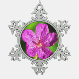 Adorno De Peltre Tipo Copo De Nieve Grasa verde brillante con flores silvestres rosas