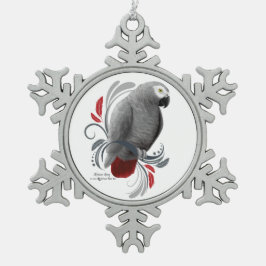 Adorno De Peltre Tipo Copo De Nieve Gris africano