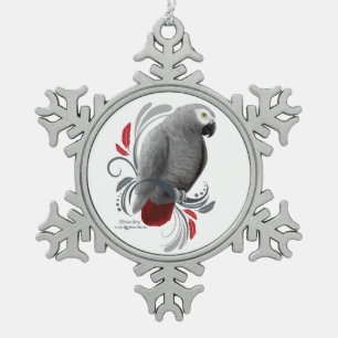 Adorno De Peltre Tipo Copo De Nieve Gris africano