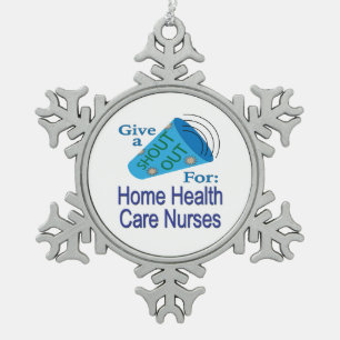 Adorno De Peltre Tipo Copo De Nieve Gritos para enfermeras de atención domiciliaria