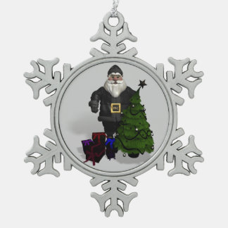 Adorno De Peltre Tipo Copo De Nieve Guay Santa Claus Biker