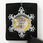 Adorno De Peltre Tipo Copo De Nieve Hacer que su propio personalizado sea personalizad<br><div class="desc">Haz que tu propio personalizado haga un adorno único y personalizado de copo de nieve colgante de Ricaso - agrega tu propia foto</div>
