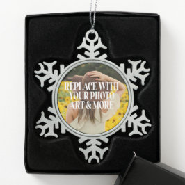 Adorno De Peltre Tipo Copo De Nieve Hacer que su propio personalizado sea personalizad
