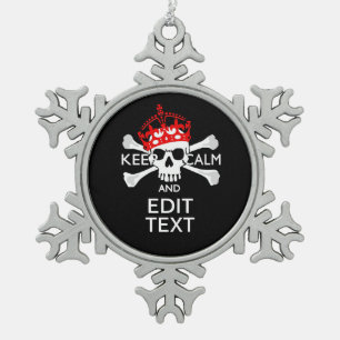 Adorno De Peltre Tipo Copo De Nieve Haga que su texto guarde el cráneo tranquilo de l