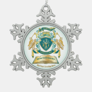 Adorno De Peltre Tipo Copo De Nieve Haga su propio libro de árbol de emblemas clave C