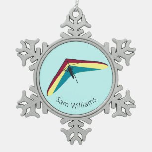 Adorno De Peltre Tipo Copo De Nieve Hang Gliding