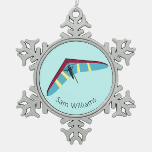 Adorno De Peltre Tipo Copo De Nieve Hang Gliding