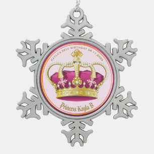 Adorno De Peltre Tipo Copo De Nieve Haz Girar tus propias Perlas Rosa De Oro Elegantes