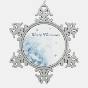 Adorno De Peltre Tipo Copo De Nieve Hermosos Navidades de escarcha de invierno