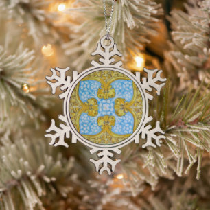 Adorno De Peltre Tipo Copo De Nieve Histórico español Valencia Vacaciones decorativas 