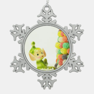 Adorno De Peltre Tipo Copo De Nieve Holly el elfo del Pixie
