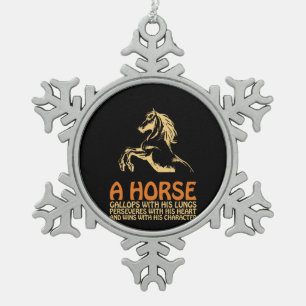 Adorno De Peltre Tipo Copo De Nieve Horse Art A Horse Gallops