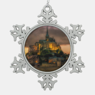 Adorno De Peltre Tipo Copo De Nieve Iglesia de la Isla Mont St Michel Normandía