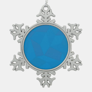 Adorno De Peltre Tipo Copo De Nieve Ilustracion azul, geométrico, fresco, único y a la