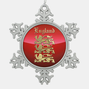 Adorno De Peltre Tipo Copo De Nieve Inglaterra - El escudo de armas