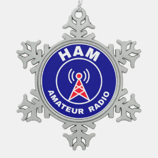 Adorno De Peltre Tipo Copo De Nieve Insignia de operador de radioaficionado de señales