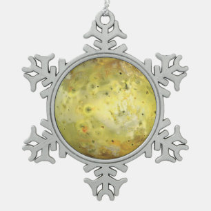 Adorno De Peltre Tipo Copo De Nieve Io Luna volcánica de Júpiter