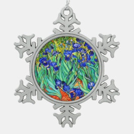Adorno De Peltre Tipo Copo De Nieve Irises de Vincent Van Gogh