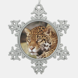 Adorno De Peltre Tipo Copo De Nieve Jaguar Ornament