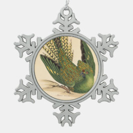 Adorno De Peltre Tipo Copo De Nieve James Sowerby Ground Parrot, Psittacus terrestres