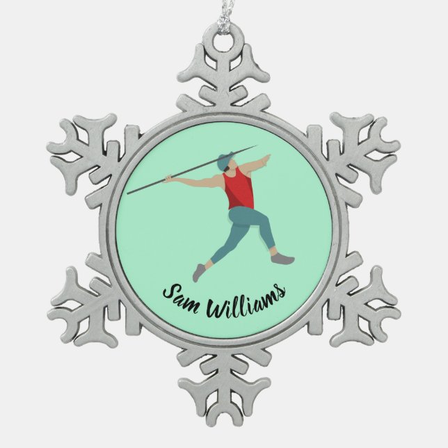 Adorno De Peltre Tipo Copo De Nieve Javelin (Anverso)