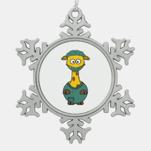 Adorno De Peltre Tipo Copo De Nieve Jirafa del médico