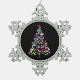 Adorno De Peltre Tipo Copo De Nieve Joyas de árbol de Navidad