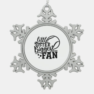 Adorno De Peltre Tipo Copo De Nieve Jugador de tenis Pequeña hermana mayor fanática