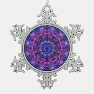 Adorno De Peltre Tipo Copo De Nieve Kaleidoscope Apofisis Mandala Corazones