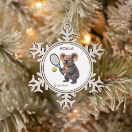 Adorno De Peltre Tipo Copo De Nieve Koala - Jugador de Tenis Australiano Adorable