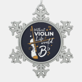 Adorno De Peltre Tipo Copo De Nieve La festividad violinista sin vida violinista se de