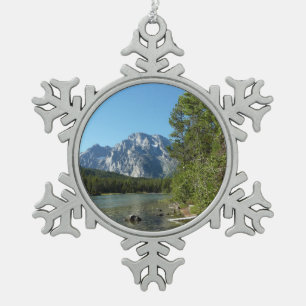 Adorno De Peltre Tipo Copo De Nieve Lago Leigh en el Parque Nacional Grand Teton
