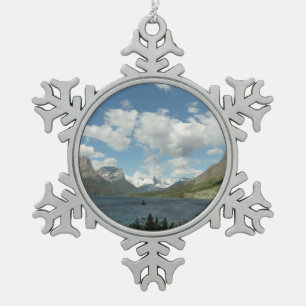 Adorno De Peltre Tipo Copo De Nieve Lago Saint Mary II en el Parque Nacional Glaciar