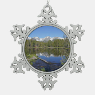 Adorno De Peltre Tipo Copo De Nieve Lago Sprague II en el Parque Nacional de las Monta