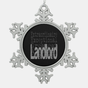 Adorno De Peltre Tipo Copo De Nieve Landlord Extraordinaire